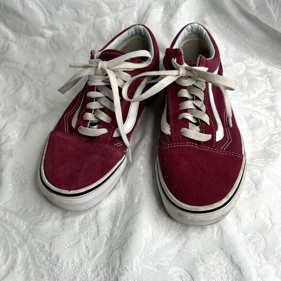 VANS Old Skool Lace Up Sneakers Fuchsia Women 5.5 Men 4 - Picture 9 of 9